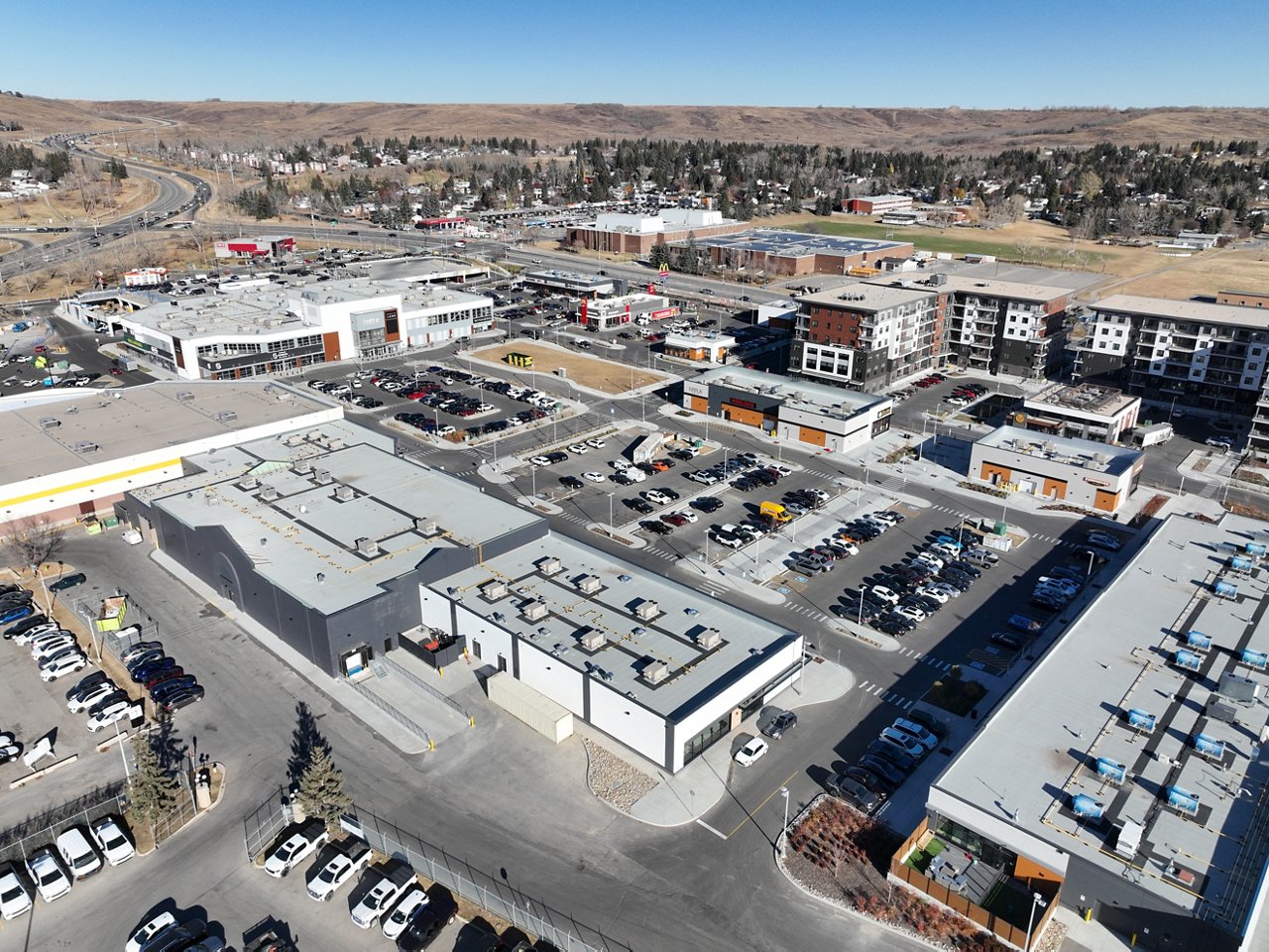 An aerial view of the Northland Mall