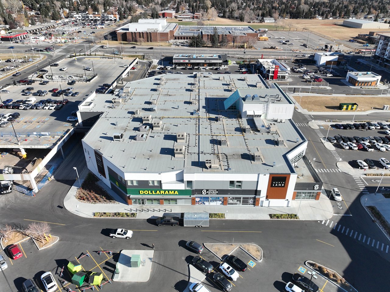An aerial view of the Northland Mall
