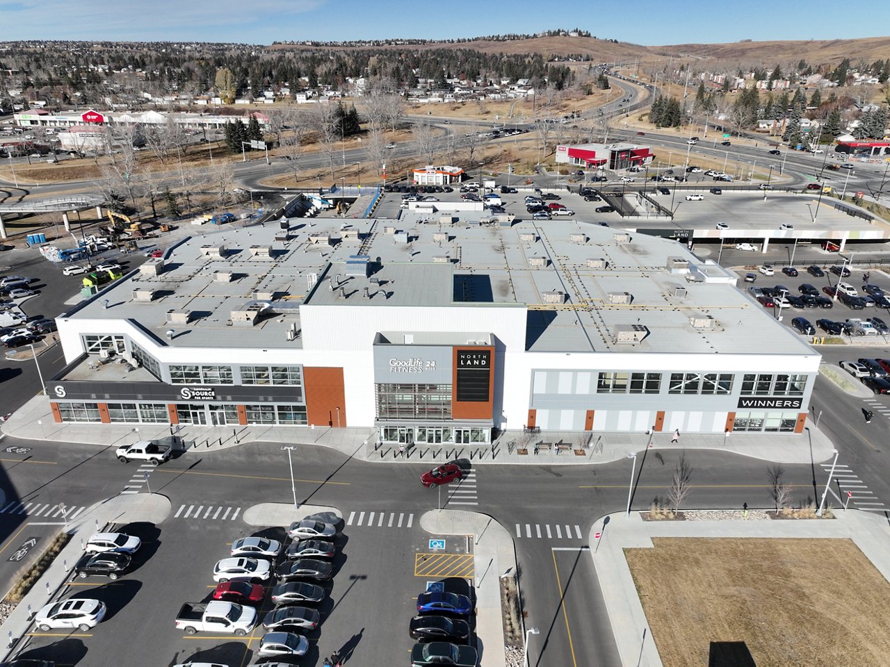 An aerial view of the Northland Mall