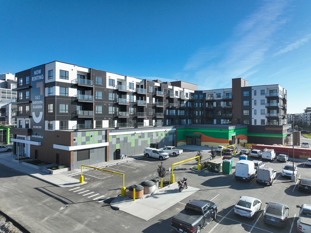An exterior shot of the Junction 88 building