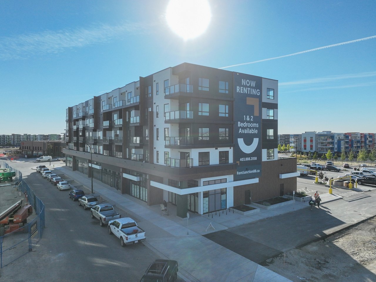 An exterior shot of the Junction 88 building
