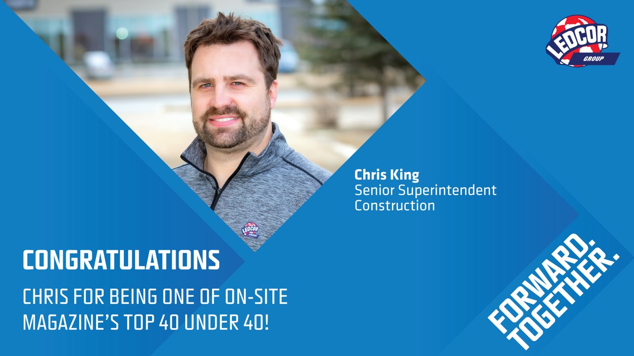 A graphic congratulating an award recipient