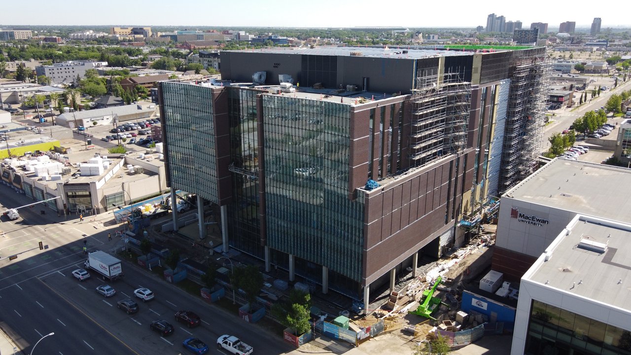 An exterior photo of the MacEwan School of Business