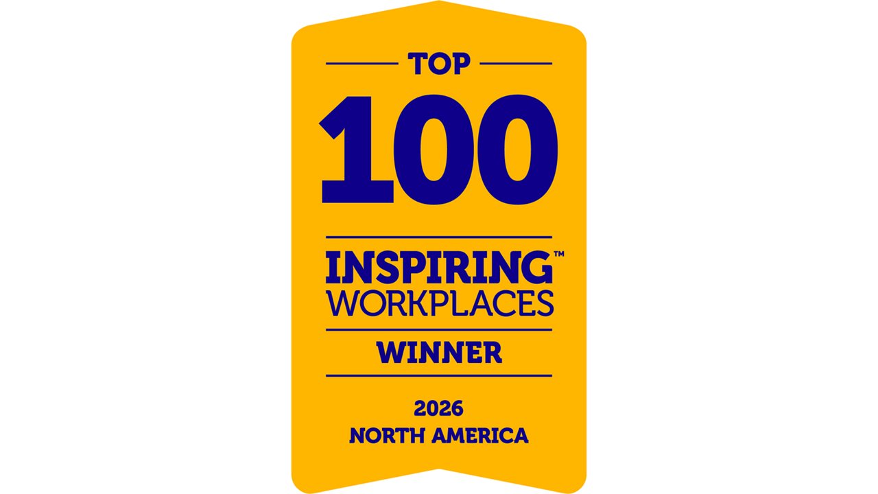 Top 100 Most Inspiring Workplaces North America Award logo